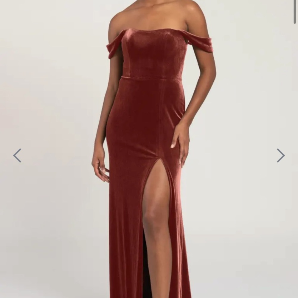 Jenny Yoo English Rose Velvet bridesmaid dress
